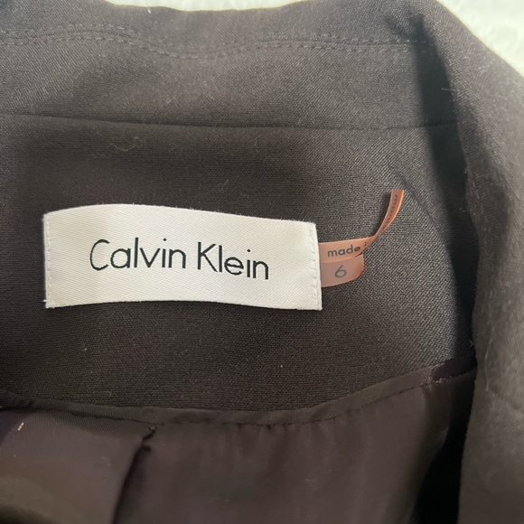 Calvin Klein Women's Dark Brown Blazer - Picture 2 of 4